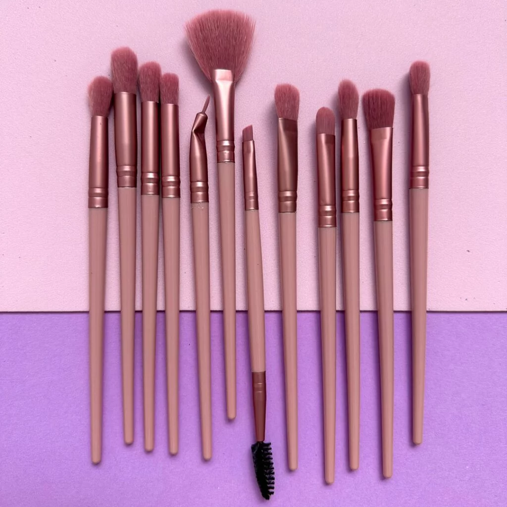 Set de Brochas para Ojos Baby Pink 2
