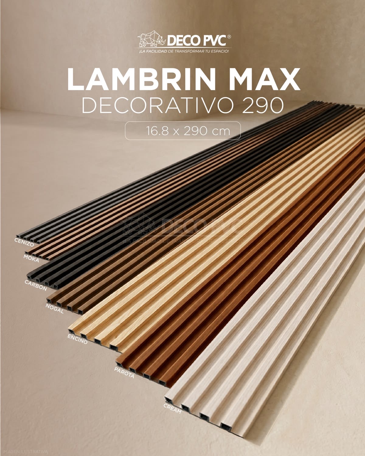 Panel Decorativo PVC lambrin 