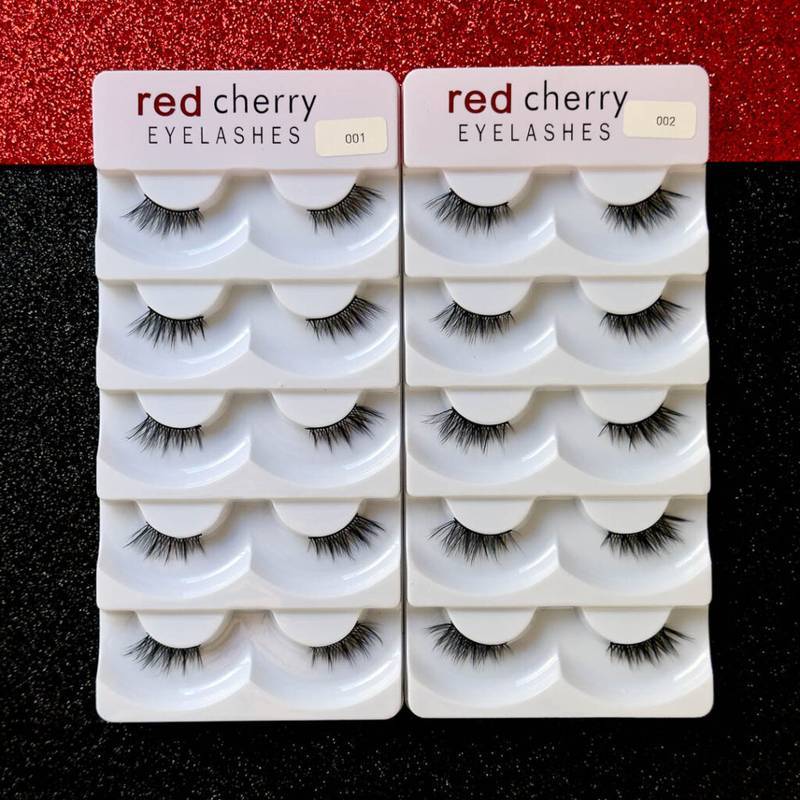 Pestañas Red Cherry Set de 5 Pares 3