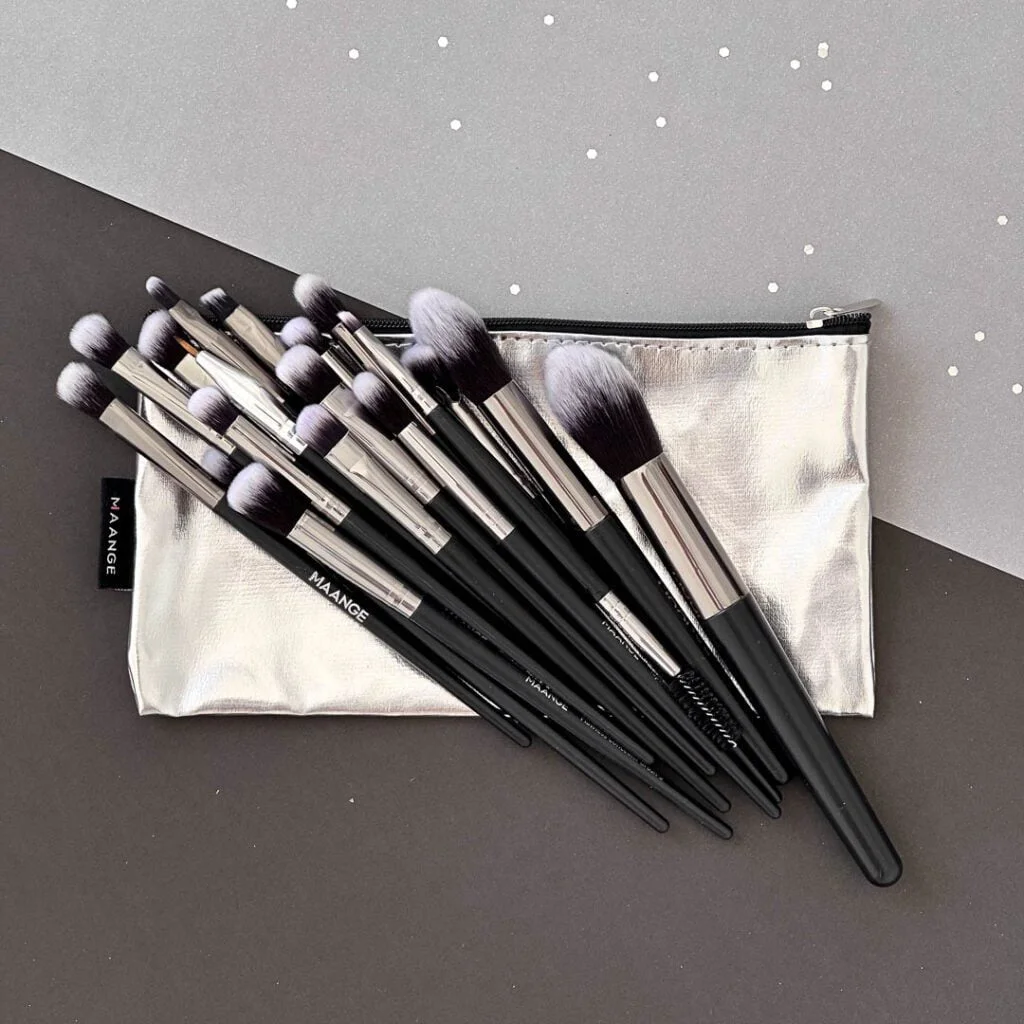 Set de Brochas para Ojos MAANGE Plateado 3