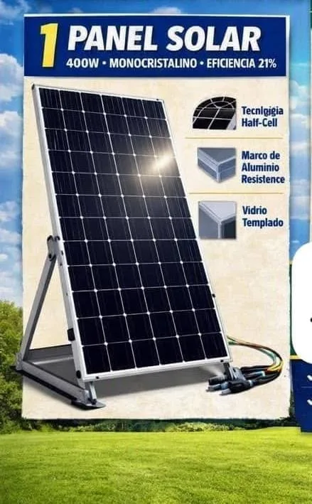 Panel Solar de 400 W con base Incluida 