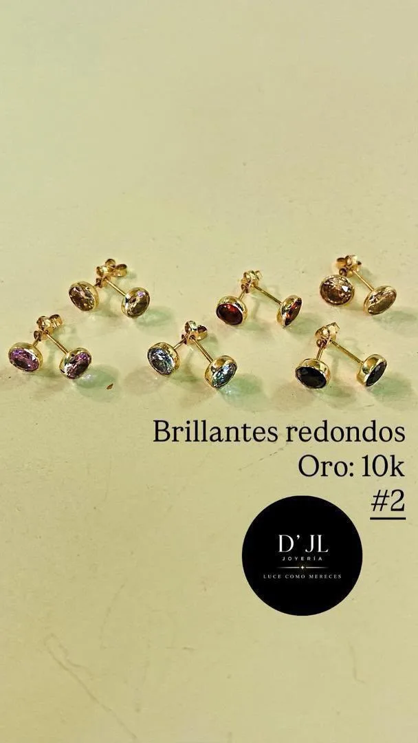 Brillantes redondos disponibles en negro 