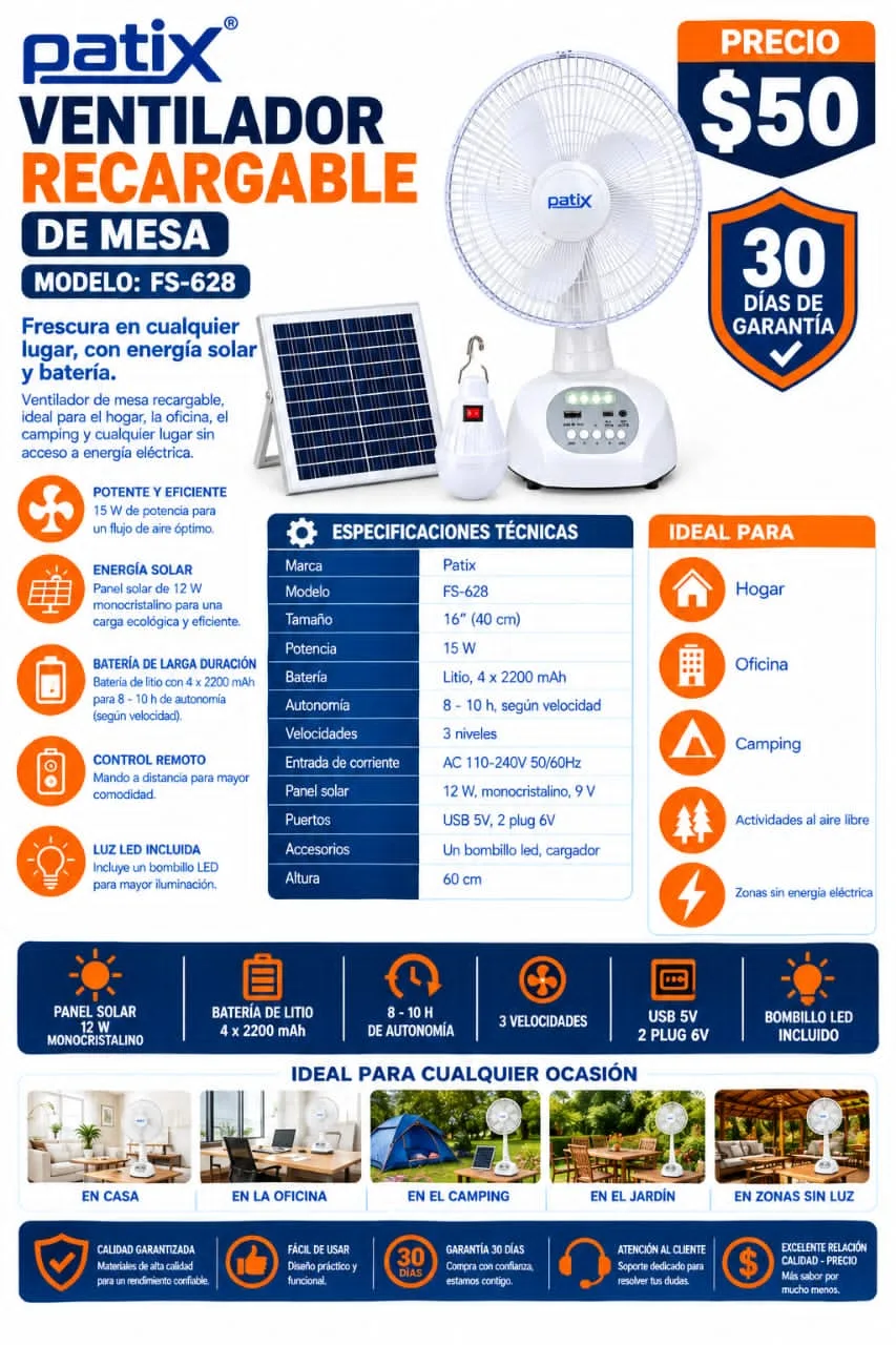 Ventiladores Recargables  2