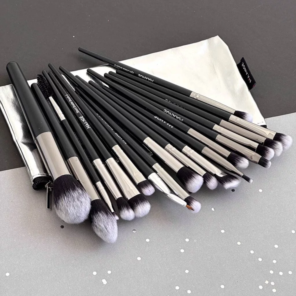 Set de Brochas para Ojos MAANGE Plateado 4