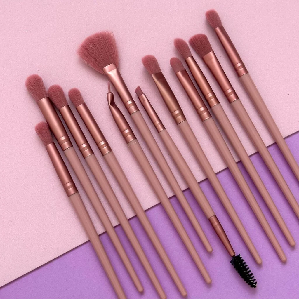 Set de Brochas para Ojos Baby Pink 4