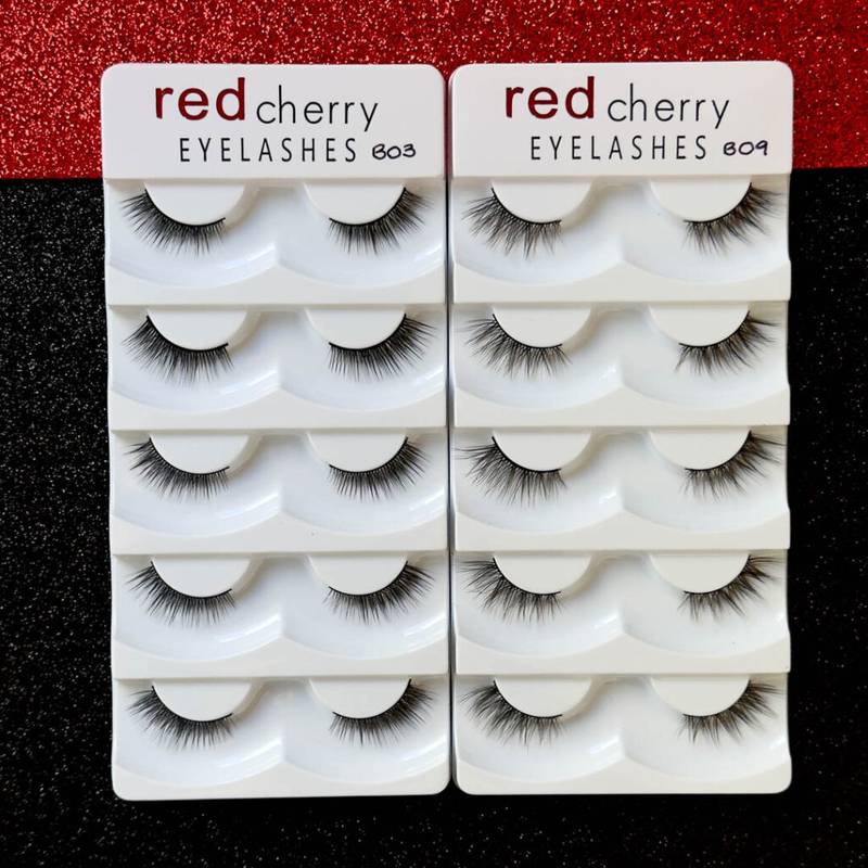 Pestañas Red Cherry Set de 5 Pares 4