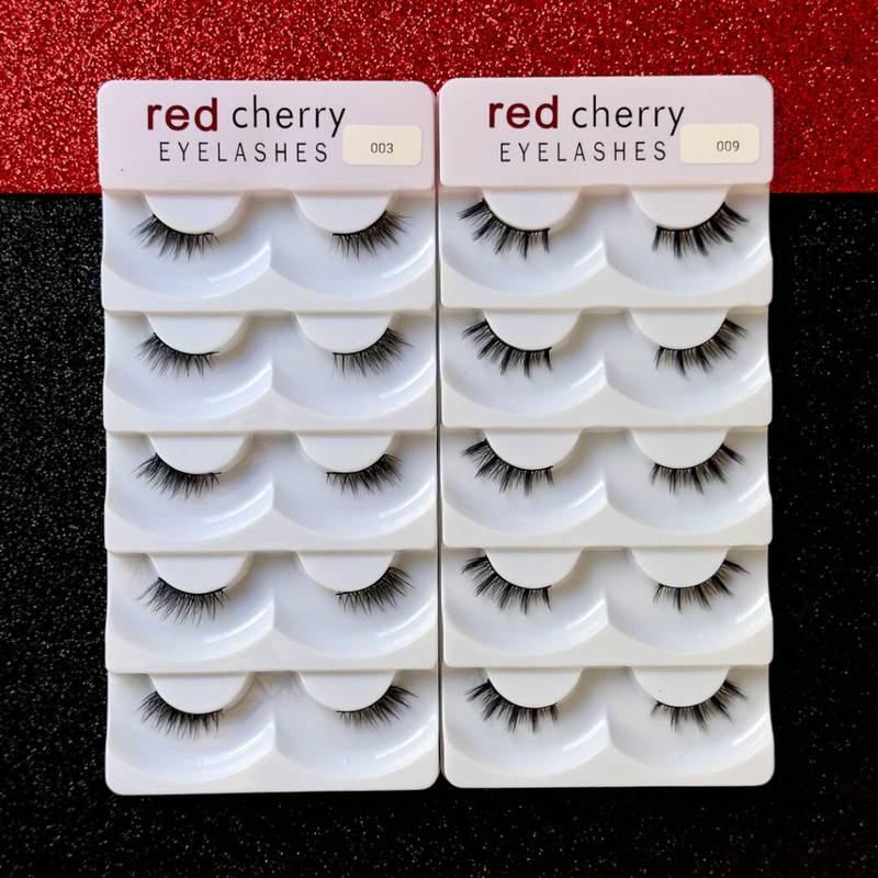 Pestañas Red Cherry Set de 5 Pares 2