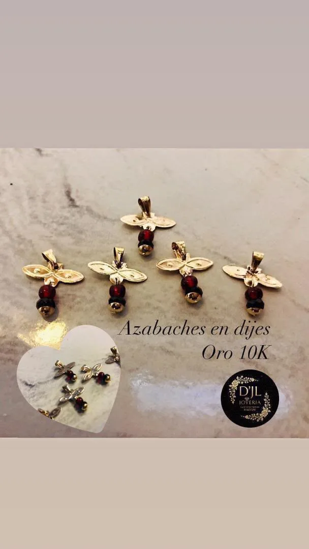 Azabaches en dije y enganche  2